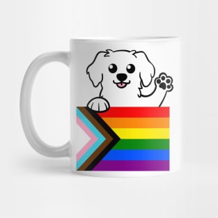 Love is Love Puppy - White Mug